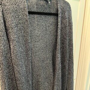 Eileen Fisher Metalic Cardigan, 73% Linen and 27% Nylon, Size 3X